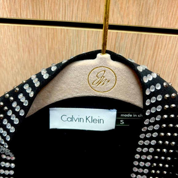 Calvin Klein Short Jacket with Rows of Jewels like Details. Small NWT - Picture 2 of 2